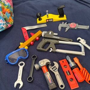 Kids Toy Tool Set with Goggles and Tools